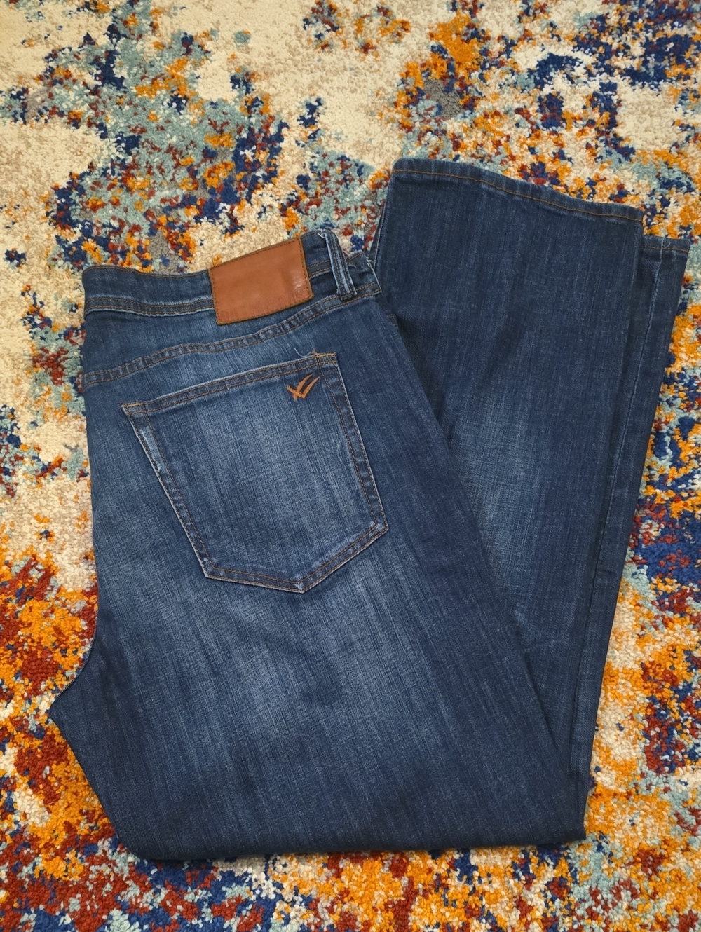 William Rast Legacy Relax Straight Jeans Men's Size 38 Dark Wash EUC